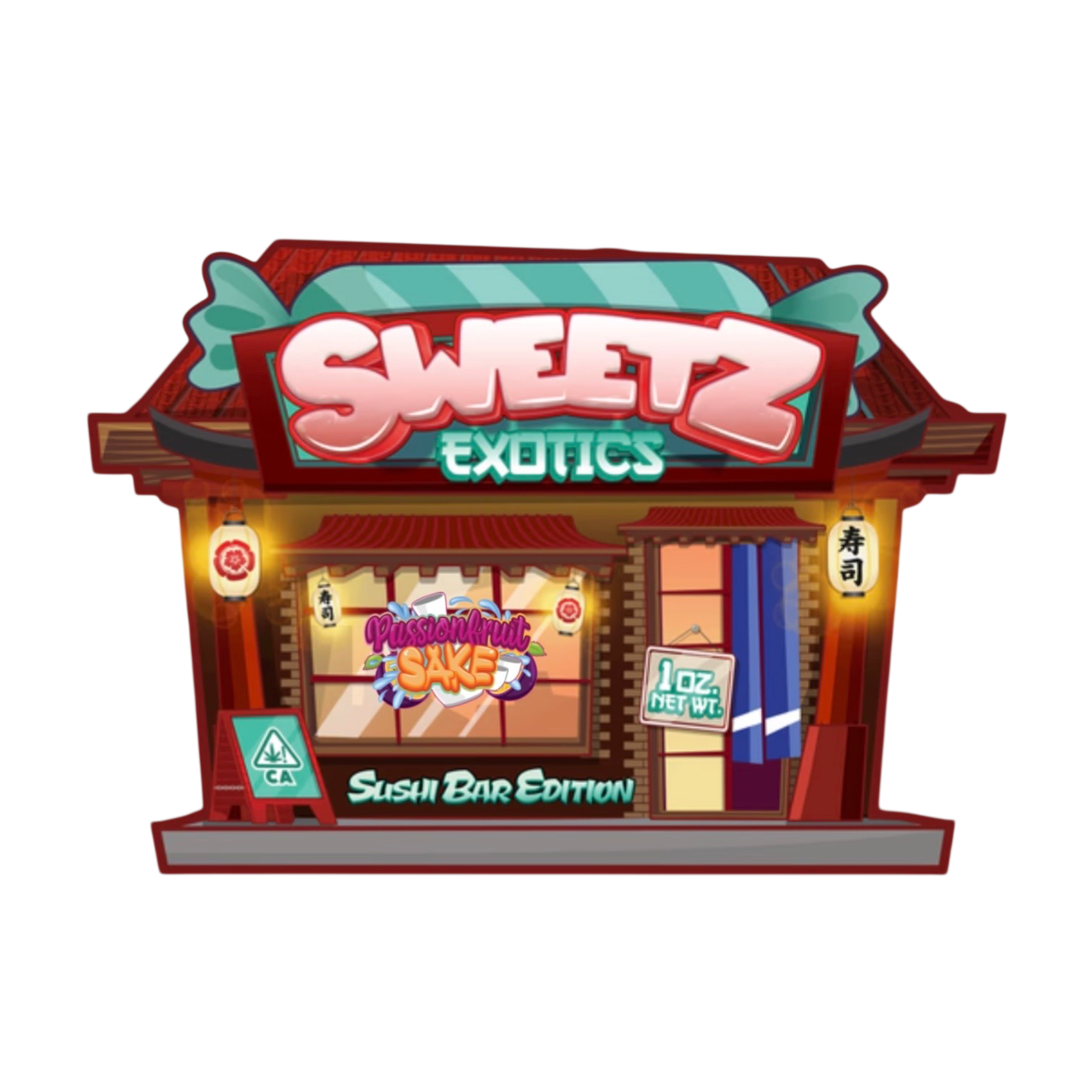 Sweetz Exotics “Sushi Bar Edition ” Packaged Flower – 1 oz